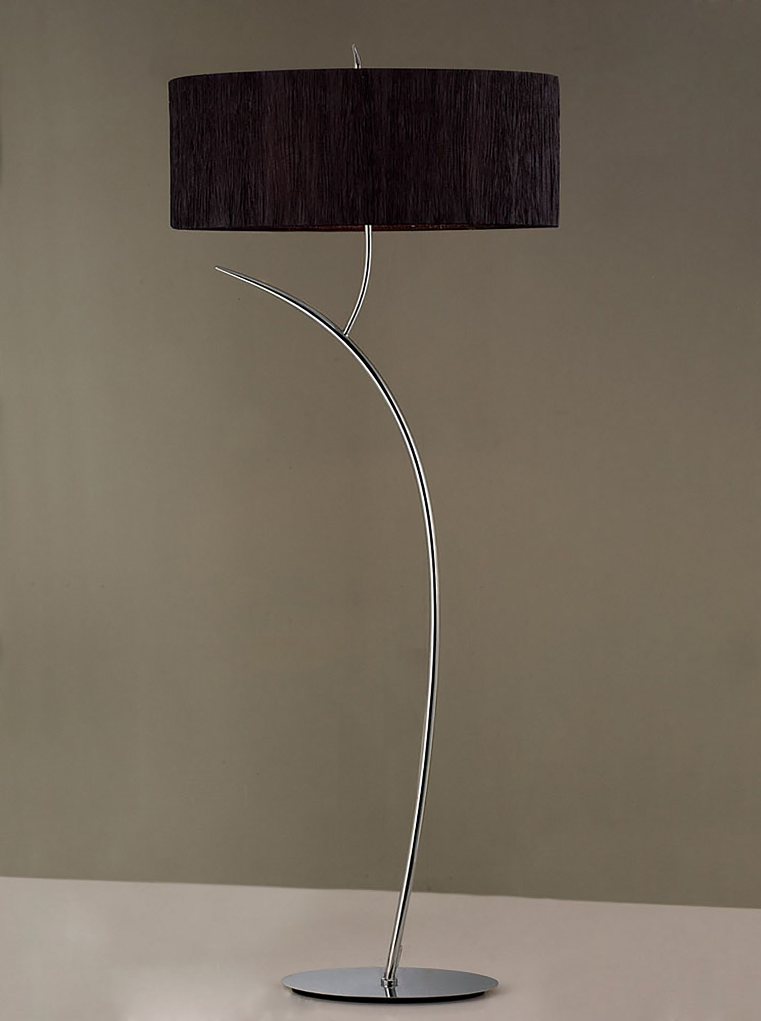 Eve Polished Chrome-Black Floor Lamps Mantra Shaded Floor Lamps Eve Polished Chrome-Black Floor Lamps Mantra Shaded Floor Lamps